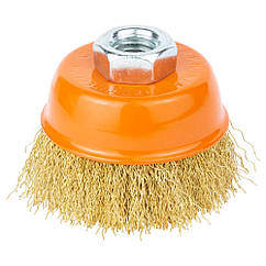 Щітка-крацовка Sigma 9014061 чашка гофрований дріт М14*2 65мм