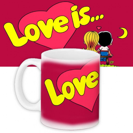 Чашка red Love is...