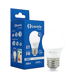 Лампочка світлодіодна Lectris Led 1-LC-1206 G45 9W 4000K 220V E27