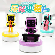 Робот музикант Robot Band 610-1 колонка дитяча рухомий, світло, звук, Bluetooth 3 різновиди