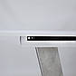 Розсувний стіл Intarsio Torino 140-180х80см білий із вставками під бетон для інтер'єру в стилі модерн, фото 8