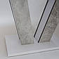 Розсувний стіл Intarsio Torino 140-180х80см білий із вставками під бетон для інтер'єру в стилі модерн, фото 10
