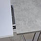 Розсувний стіл Intarsio Torino 140-180х80см білий із вставками під бетон для інтер'єру в стилі модерн, фото 6