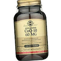 Коэнзим Q10 Кофермент Солгар Solgar CoQ10 60 mg megasorb 120 капсул