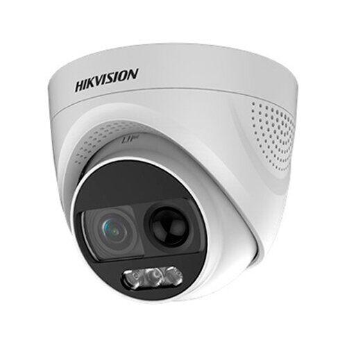 HD-TVI відеокамера 2 Мп Hikvision DS-2CE72DFT-PIRXOF (3.6 мм) ColorVu з PIR датчиком і сиреною для системи відеоспостереження