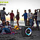 Портативна Bluetooth колонка Hopestar PARTY100 Караоке мікрофон 50W + LED підсвічування, Синій, фото 10