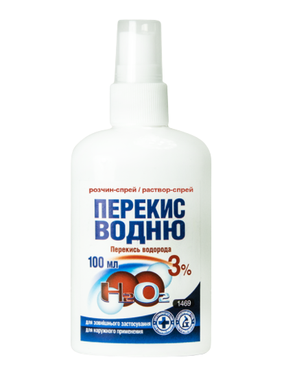 Перекис водню 3% (спрей), 100 мл