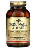 Вітамінний комплекс для шкіри нігтів та волосся Solgar Skin Nails & Hair 120 таблеток, фото 3