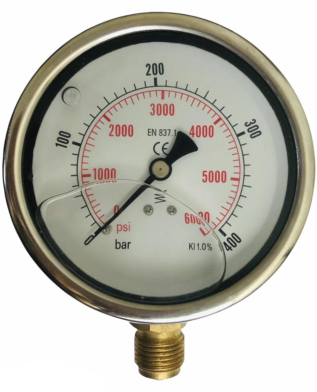 Манометр радіальний (гліцериновий) DN 100 G 1/2" 400 bar