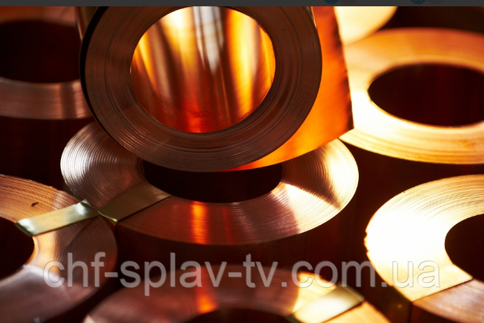Мідна стрічка 0,1х10-50, фото 1