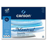 Блок паперу для акварелі Montval 300г / кв.м, 24x32, 12 аркушів