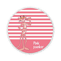 Полотенце микрофибра пляжное Ø150 см Pink Panther