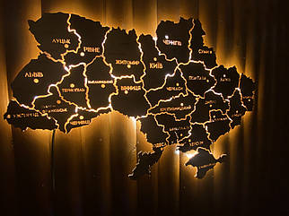 Карта України з підсвічуванням між областями