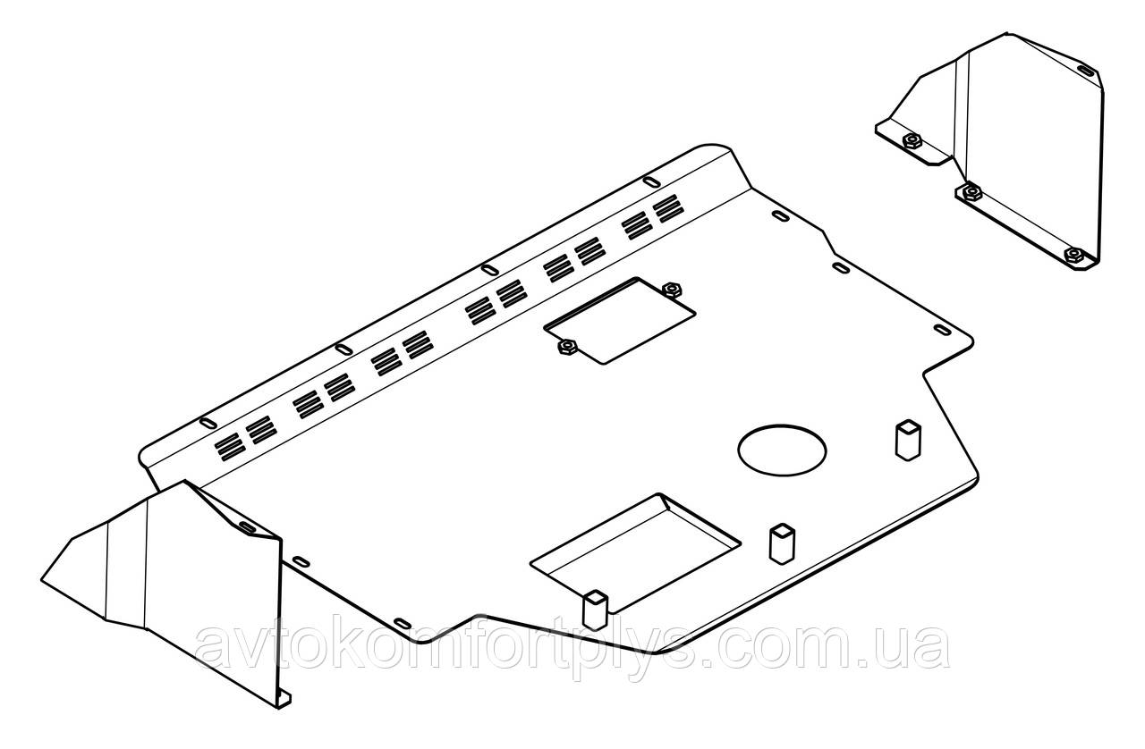 Металевий захист двигуна (картера) Peugeot Boxer I (1994-2006) (2,0 Б; 2,2 D; 2,5 D ABS; 2,8 D), фото 1