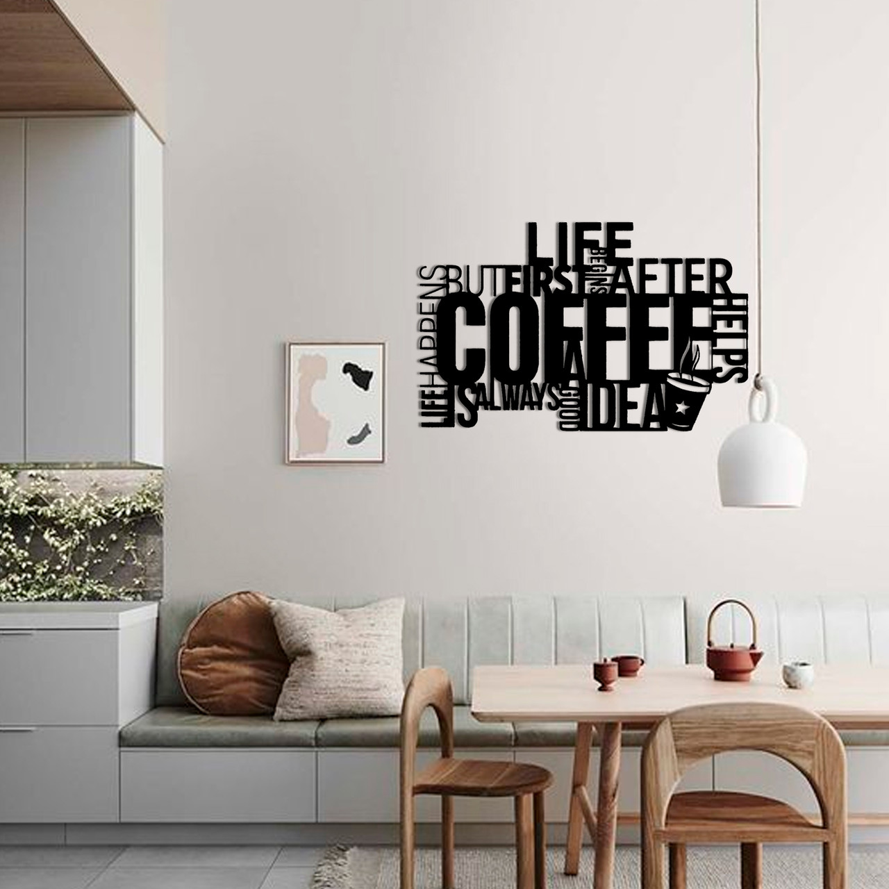 Картина панно з дерева на стіну Coffee