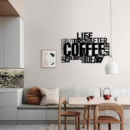 Картина панно з дерева на стіну Coffee, фото 1