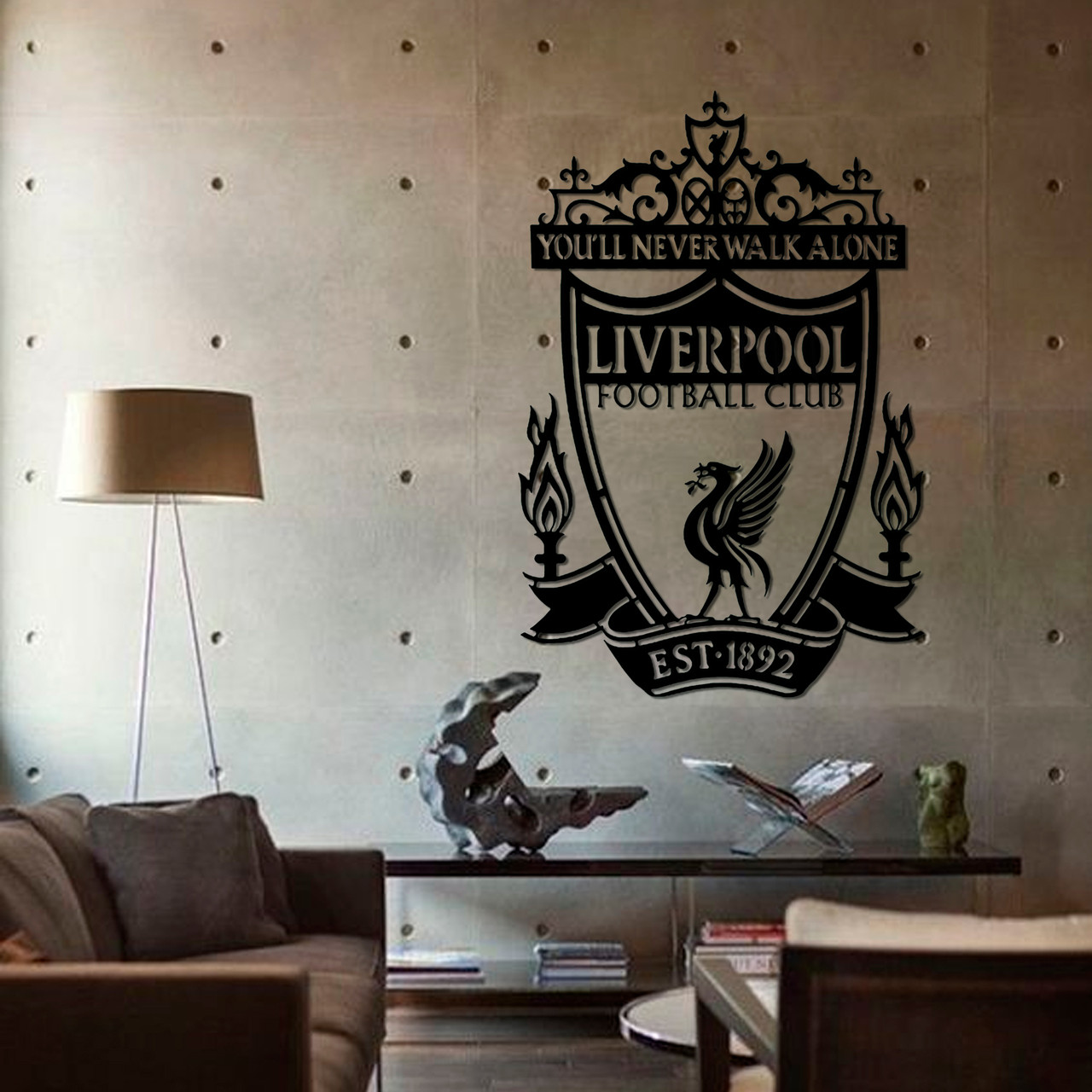 Картина панно з дерева на стіну герб FC Liverpool