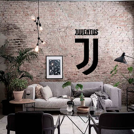 Картина панно з дерева на стіну герб FC Juventus, фото 1
