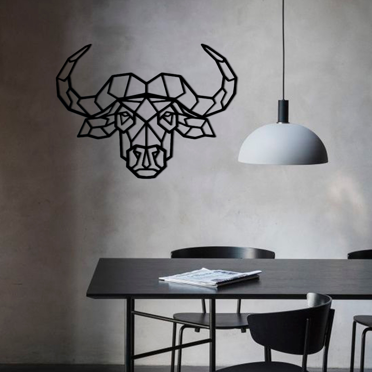 Картина панно з дерева на стіну Bull