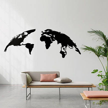 Картина панно з дерева на стіну World Map, фото 1
