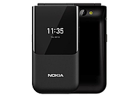 Флип-телефон Nokia 2720 Black 4G 1500 mAh с двумя экранами раскладушка