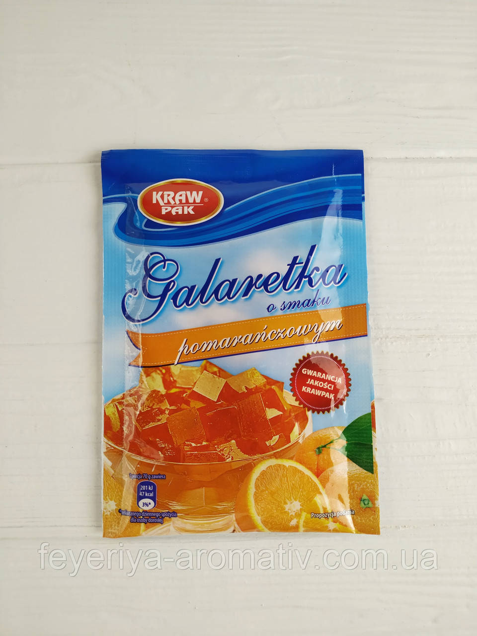 Желе апельсин Kraf Pak Galaretka, 70гр (Польща)