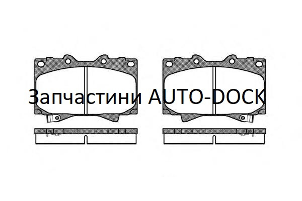 Купить Передние тормозные колодки ремса REMSA для Тойота Ленд Крузер ...