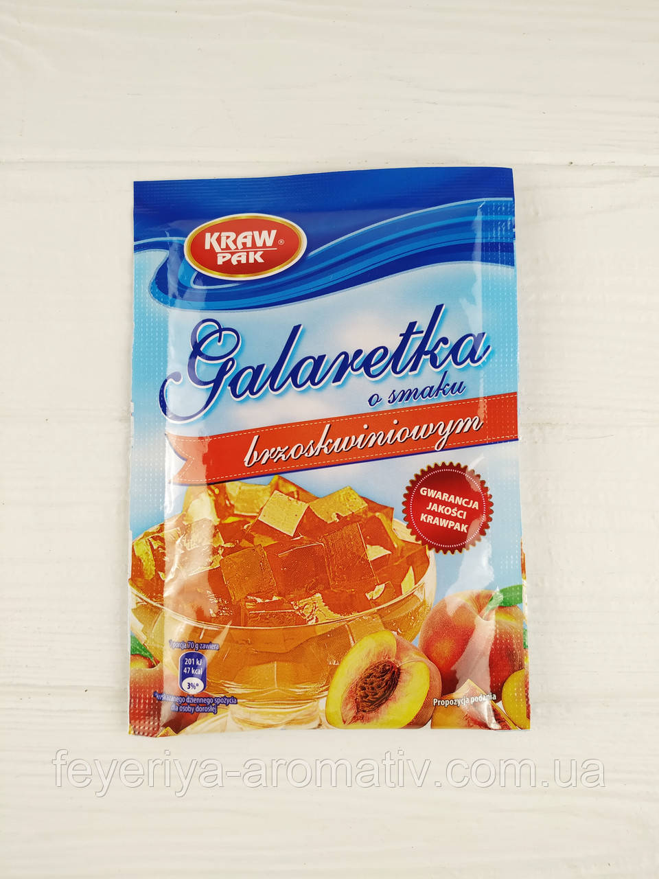 Желе персикове Kraf Pak Galaretka, 70гр (Польща)