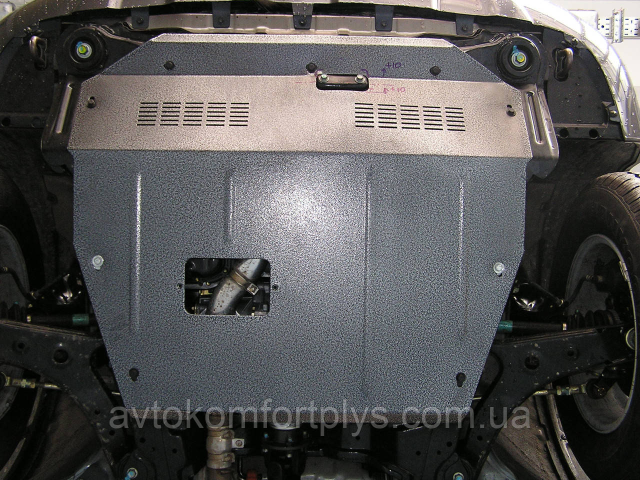 Металева (сталева) захист двигуна (картера) Hyundai Santa Fe (2001-2006) (всі об'єми), фото 1