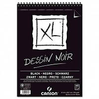 Блок черной бумаги Canson для эскизов, XL Dessin Black 150 гр, A4, 40 листов