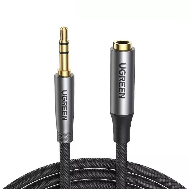 Кабель аудіо Ugreen 3.5 mm Hi-Fi професійний подовжувач 2М Black (AV190)