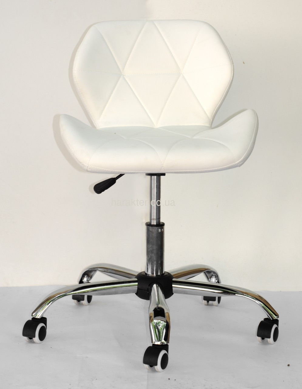 Кресло офисное Стар Нью, мягкое, хром, цвет белый на колесах - фото 3 - id-p1315688331