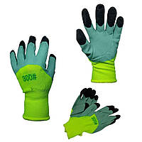 Перчатки рабочие CEGLO с пенно-латексным покрытием зеленые