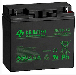 Акумуляторна батарея AGM 12 В 17 А/год BC17-12 BB Battery