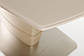 Розкладний стіл Nicolas Atlanta 120-160х80см мокко матовий зі скляним покриттям на одній ніжці, фото 7