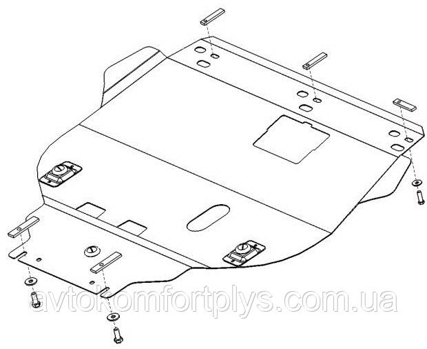 Металева (сталева) захист двигуна (картера) Ford Focus II (2004-2011) (всі об'єми), фото 1