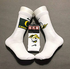 Білі шкарпетки Орегон Дакс Nike Elite Crew Oregon Ducks NCAA спортивні баскетбольні