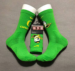 Зелені шкарпетки Орегон Дакс Nike Elite Crew Oregon Ducks NCAA спортивні баскетбольні