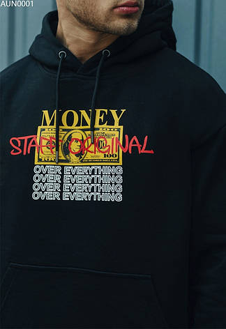 Толстовка Staff money oversize чорний AUN0001 M, 48, фото 2