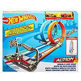 Портативний трек «Подвійна петля» Hot Wheels, фото 8