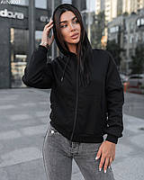 Женская толстовка Staff om black zip чёрный AVN0001 XS, 40/42