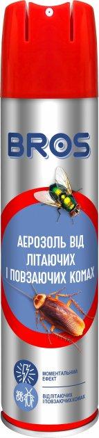 Аерозоль від літаючих і повзаючих комах Bros 400 мл