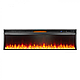 Лінійний каминокомплект Fireplace Барселона Темний дуб ефект живого полум'я зі звуком і обігрівом, фото 3