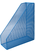 Лоток для бумаг вертикальный металлический Buromax синий