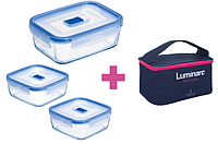 Набор контейнеров Luminarc Pure Box Active 3 шт + термосумка P8002