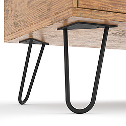 Ніжка з металу H = 200 mm (пруток: 10mm)