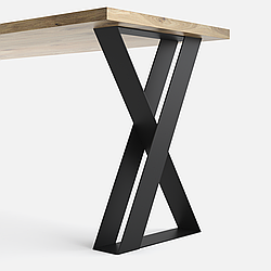 Опора для столу з металу, H = 730 mm, 500×108 mm (пластина: 100x4,0mm)