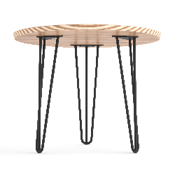 Ніжка для журнального стола з металу H=450 mm (пластина: 4mm)