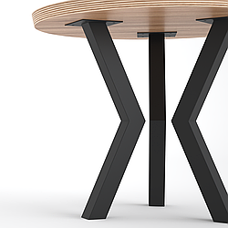 Ніжка для журнального столу з металу,H = 450 mm, 176×100 mm (труба: 40x40x1,2mm)