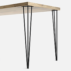 Ніжка для стола з металу H = 730 mm (пруток: 10mm)